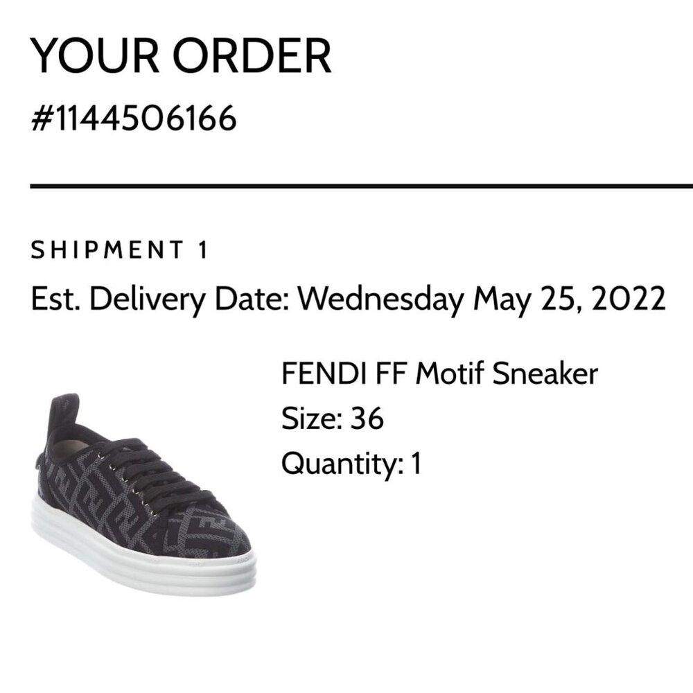 FENDI FF MOTIF SNEAKER